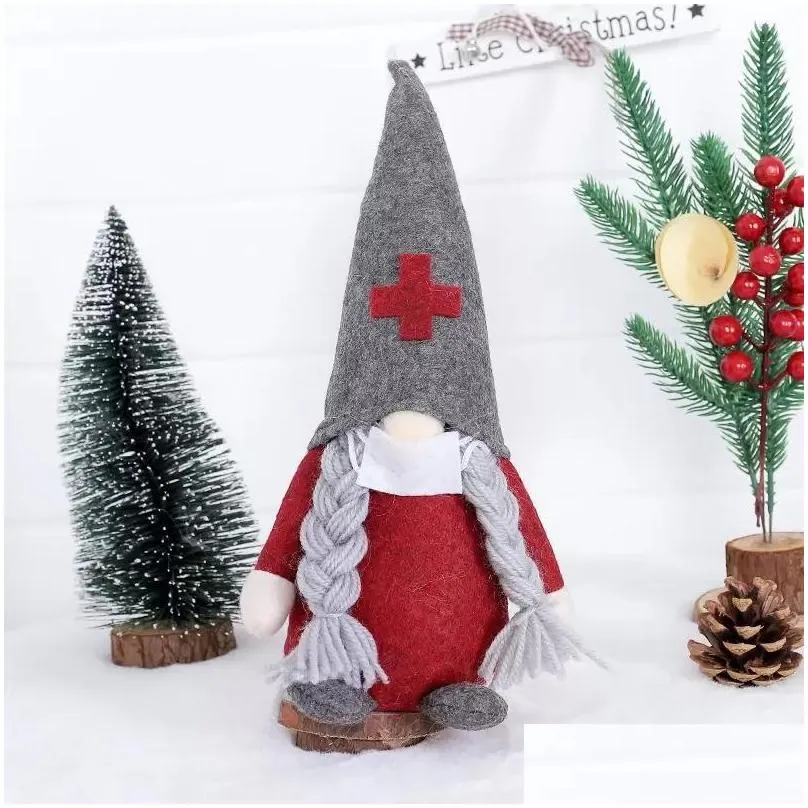 doctors nurses santa faceless dolls christmas decoration funny christmas dolls style supplies chidlern kids presents