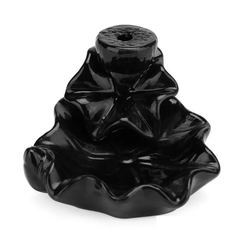 incense burner ceramic incense cones smoke backflow burner office home decor ornament1