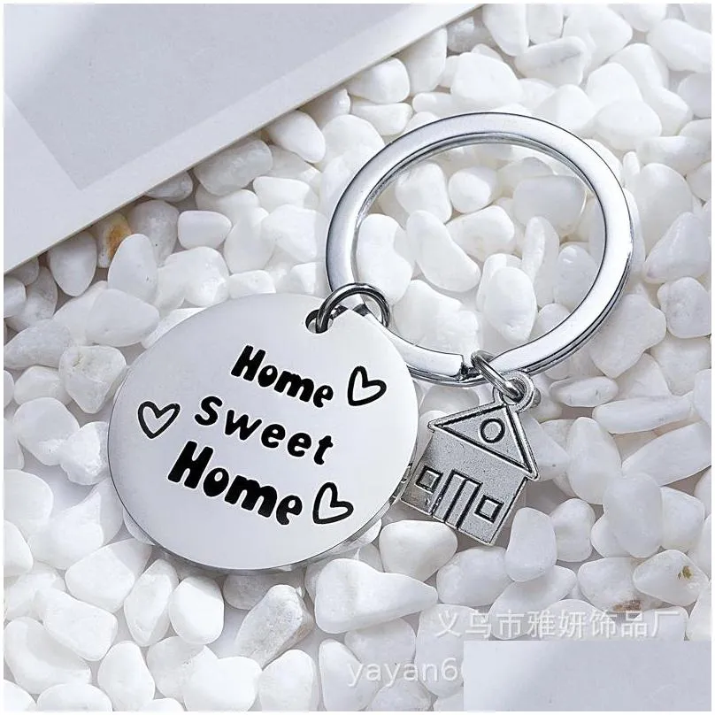 2021 family key chain home sweet party favor european and american style pendant manufacturer direct sales wholesale