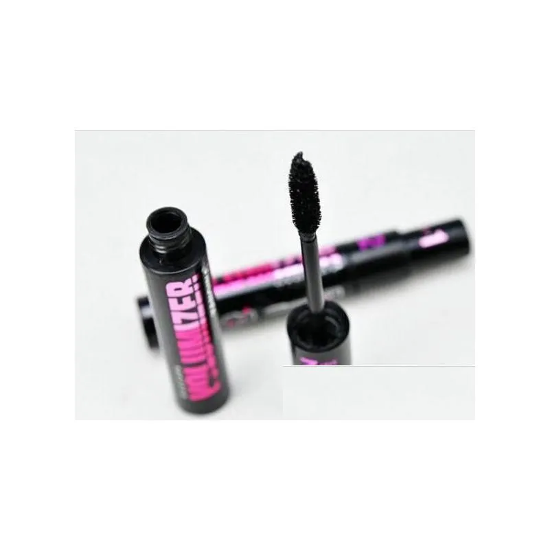 wholesale 1 pc new long curling thick lengthening natural black makeup eyelashes mascara waterproof fiber eye shipping