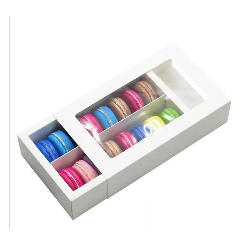 macaron box cake boxes home supplies paper chocolate boxes biscuit muffin box bakeware packaging holiday gift box