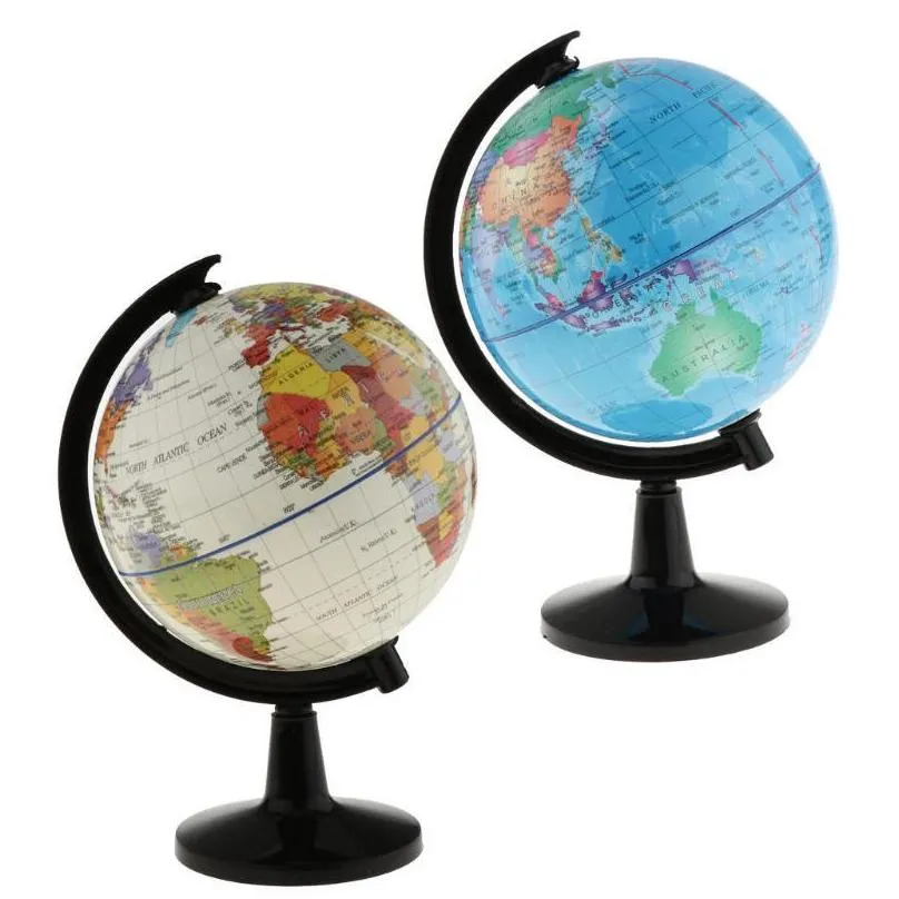 novelty items large swivel spining world globe model school geography educational teaching kits children leaning toys