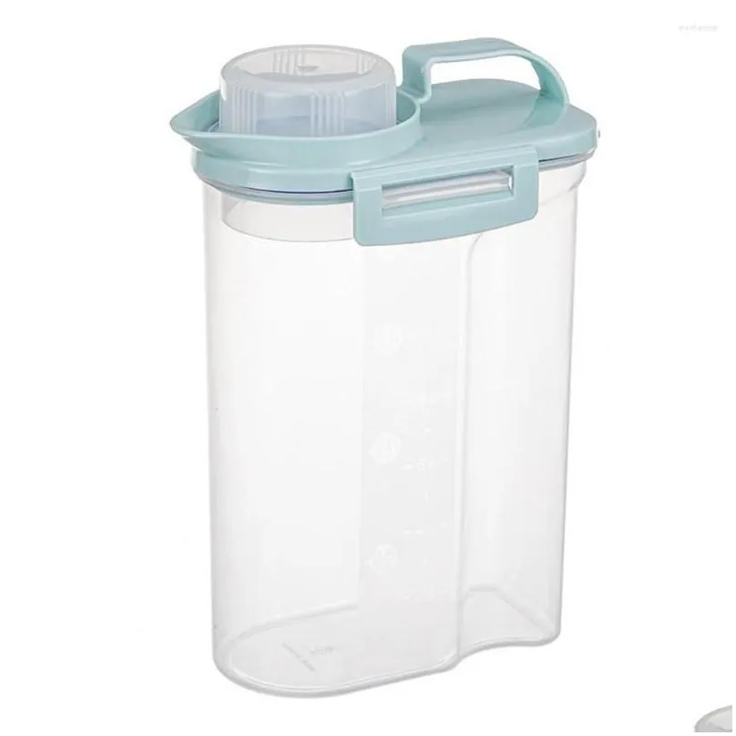storage bottles practical multigrain sealed jar transparent multipurpose grain tank 1.5/2.5kg
