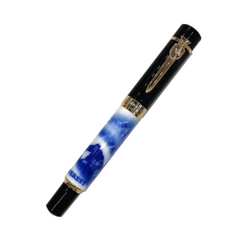 jinhao 1pcs high quality ceramics ballpoint pen ring wedding office 0.7mm student stationery for gift pens