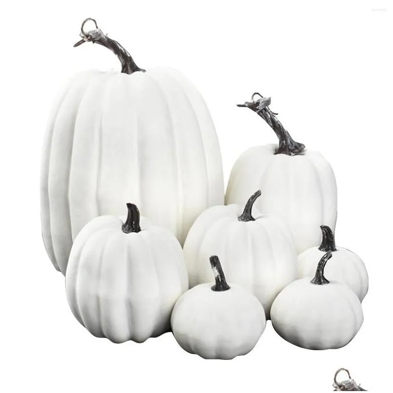 party decoration 7pcs mini artificial pumpkin fake simulation vegetabl happy halloween for home props diy crafts