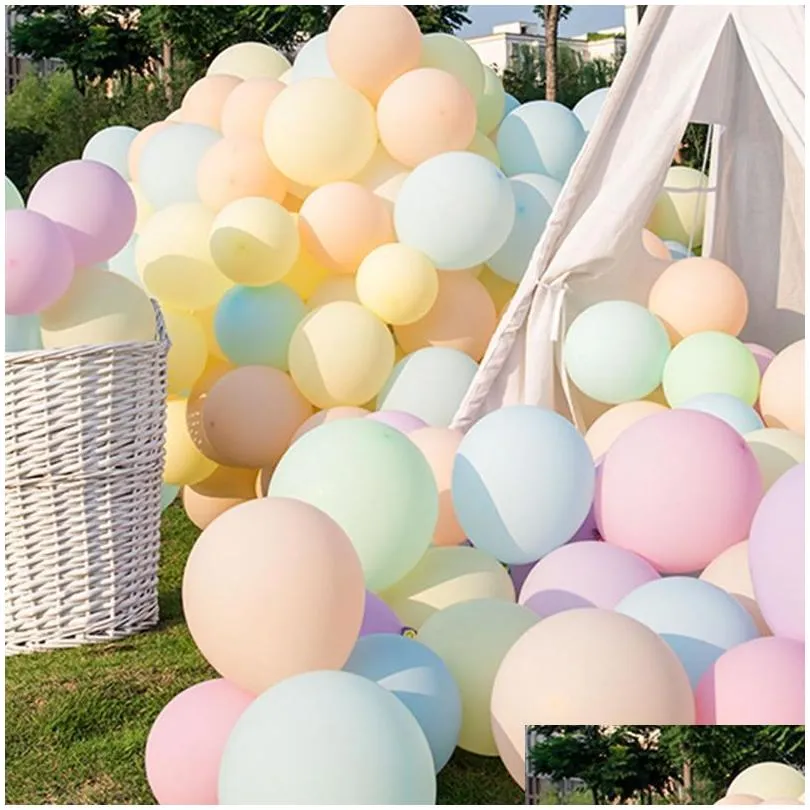 party decoration 5 inch pastel colorful balloons macaron rainbow latex birthday wedding supplies decor air globos