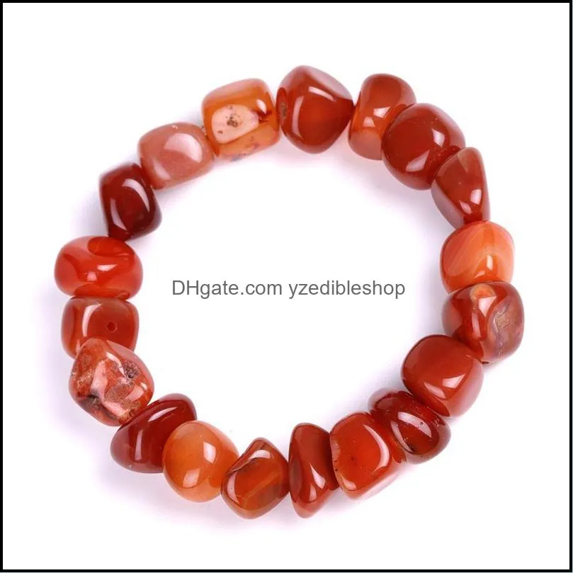 irregular agate beads bracelet for women high quality fashion colourful natural stone men charm bracelets bangles jewelry h3a