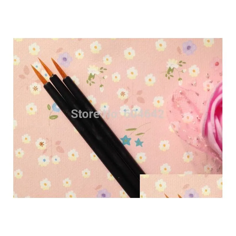 100pcs/lot High quality eyeliner eyeliner brush disposable brush professional makeup charcoal black