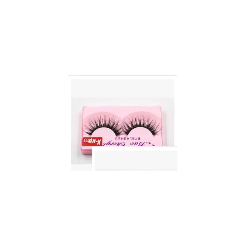 100 supernatural lifelike handmade false eyelash 3d strip mink lashes thick fake faux eyelashes makeup beauty