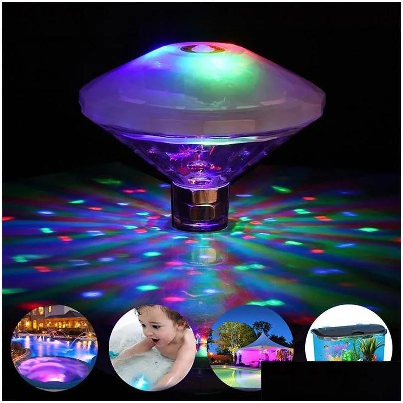 party decoration floating underwater light rgb submersible led disco glow show swimming pool tub spa lamp baby bath