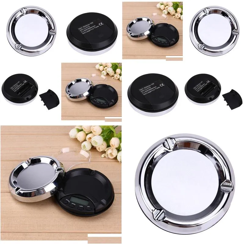 200g portable ashtray digital scale 0.01g electronic pocket scales for gold silver jewelry scale high precis