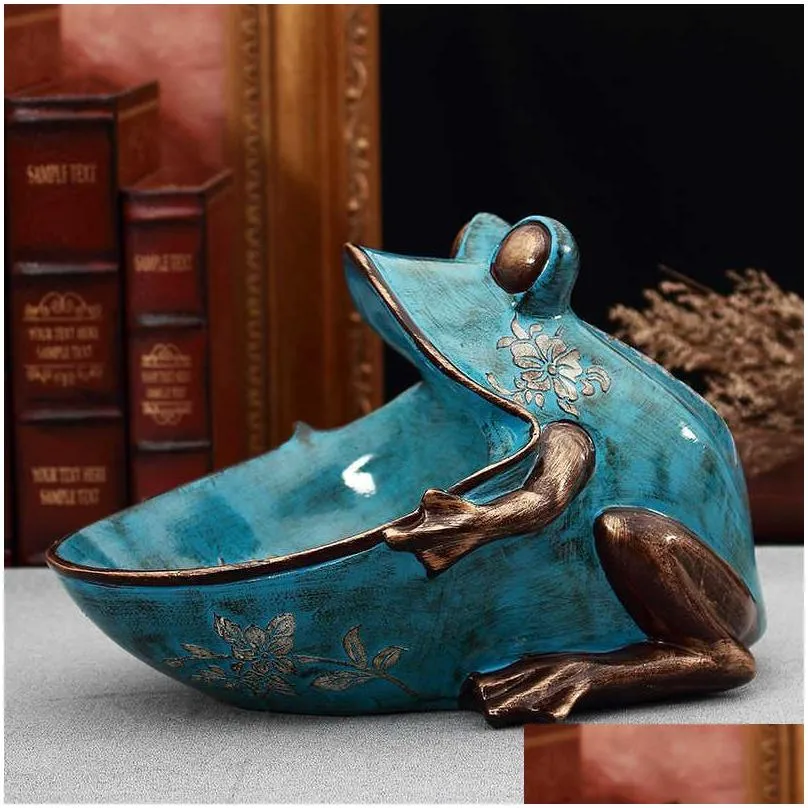 3d frogstatuehome decoration accessorysculpturedesk decorstorage boxtable figurine miniaturewedding party decorative art 21