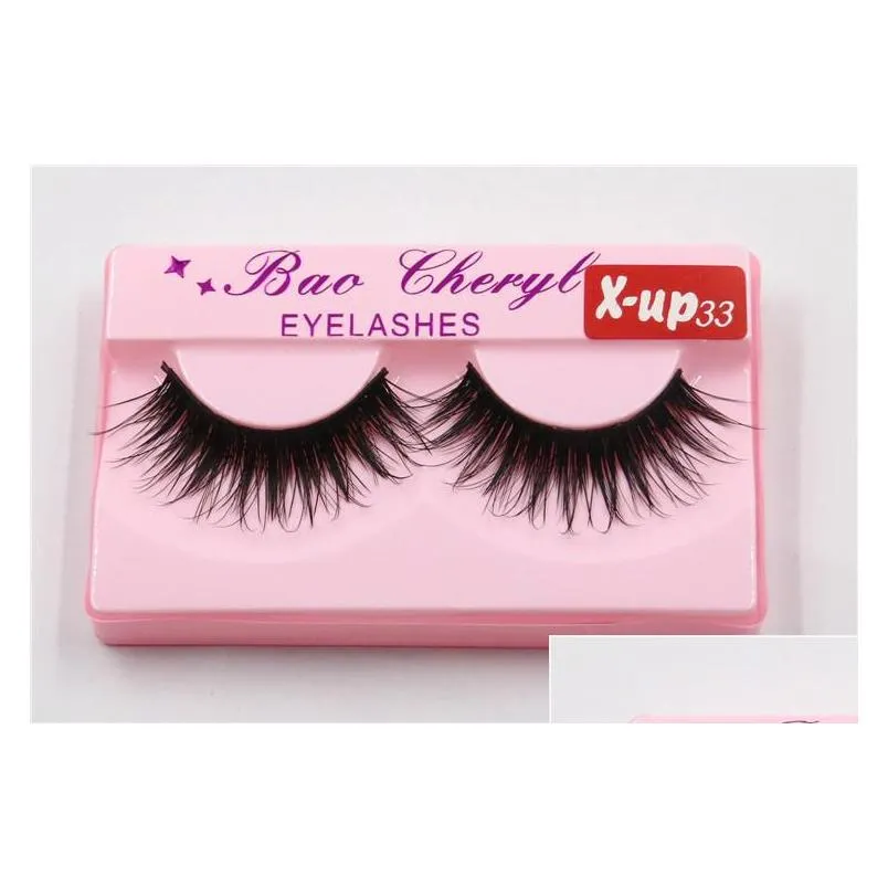 100 supernatural lifelike handmade false eyelash 3d strip mink lashes thick fake faux eyelashes makeup beauty