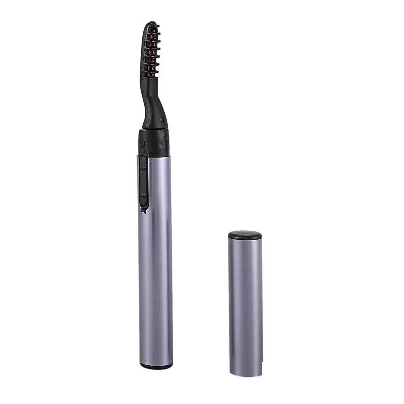 Eyelash Curler Electric Portable Pen Style Perm Heated Long Lasting Eye Lash Makeup Curling Kit F