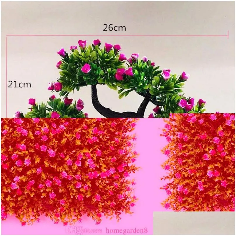 decorative flowers wreaths artificial plant wall accessories green plants grass subtropical table decoration el