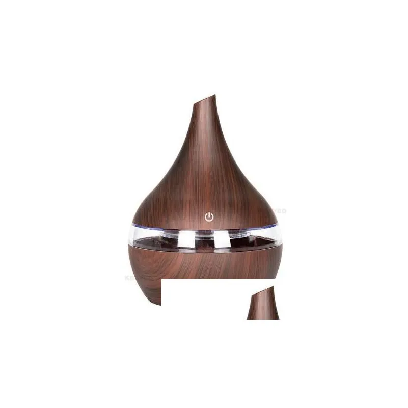 new 300ml usb electric aroma air diffuser wood ultrasonic airs humidifier cool mist maker for home