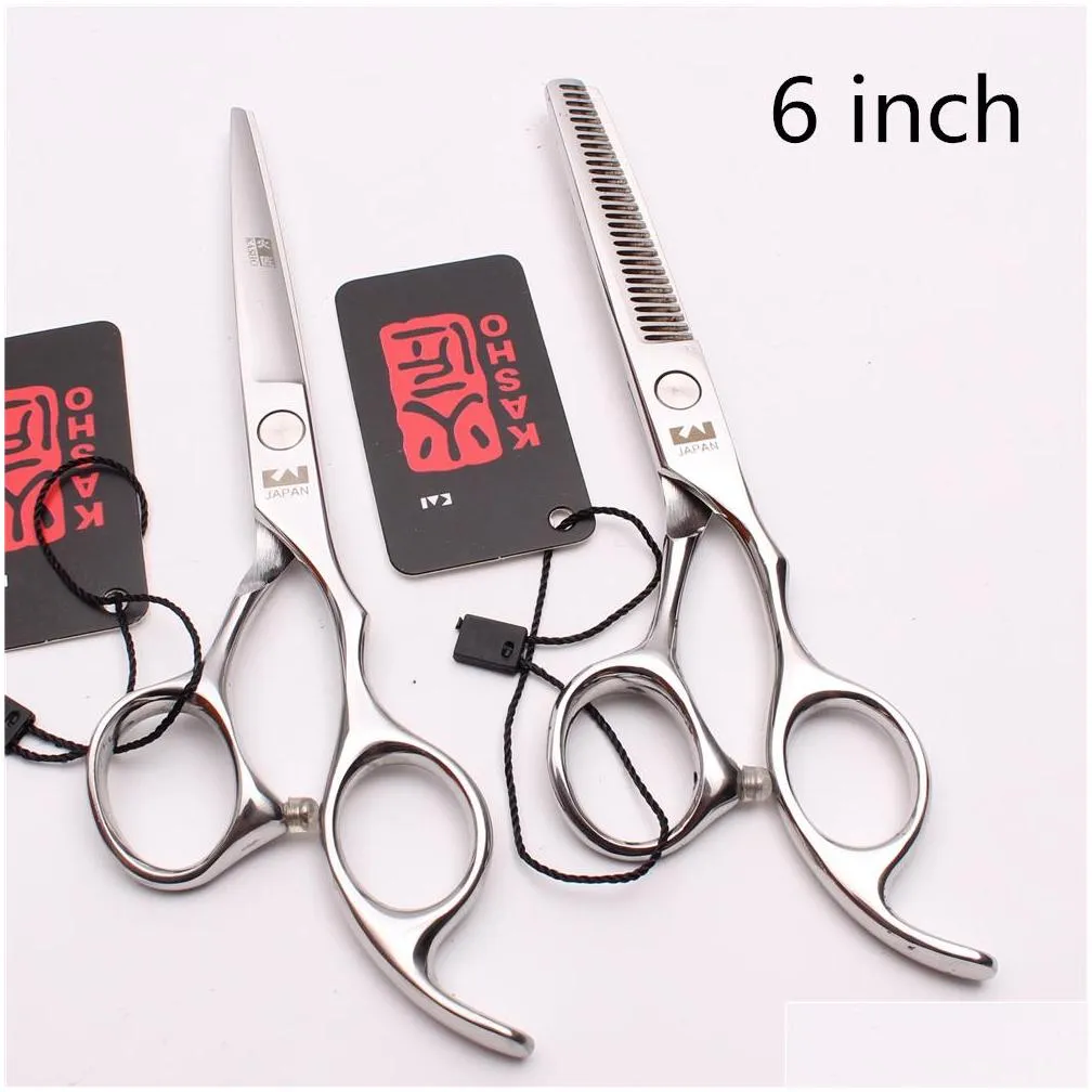 1Pcs 5 5 5 6 6 5 7 7 5 8 Barber Shop Pets Shears Cutting Shears Thinning Scissors Human Hair Scissors Add Bag H1006