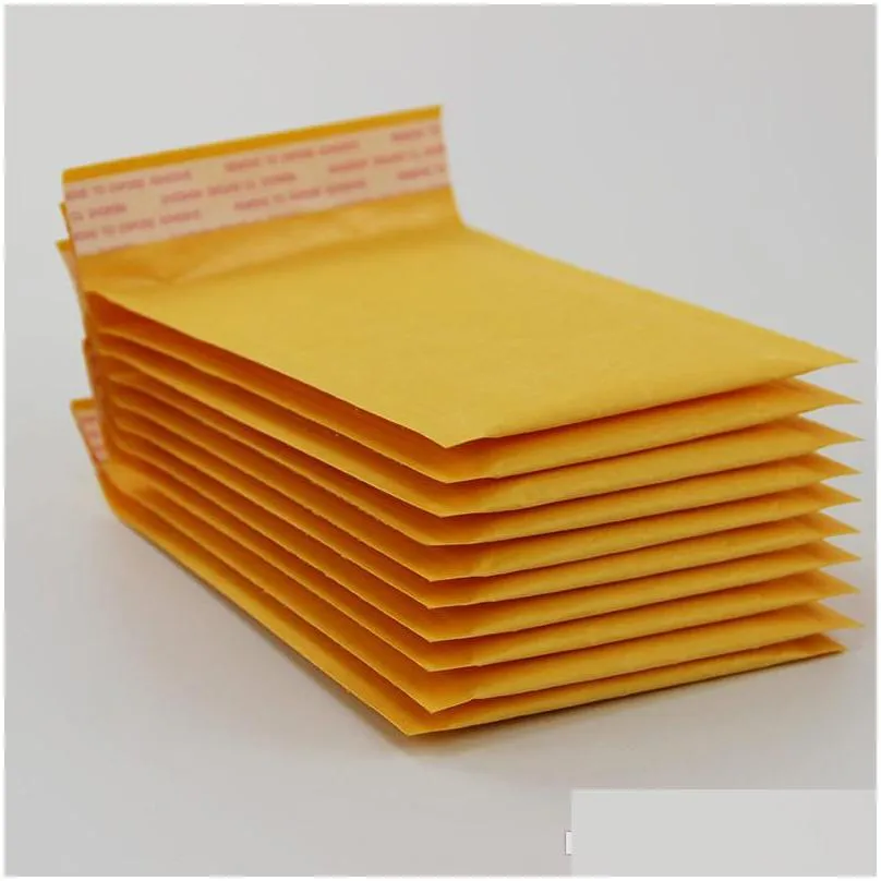  est 3.9x7.8 inch 100x200mmadd40mm kraft bubble mailers envelopes wrap bags padded envelope mail packing pouch 