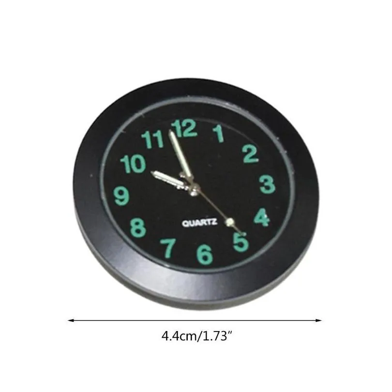 desk table clocks c9ga car dashboard clock mini quartz analog time watch for interior decoration luminous dial ornament