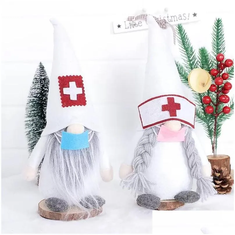 doctors nurses santa faceless dolls christmas decoration funny christmas dolls style supplies chidlern kids presents