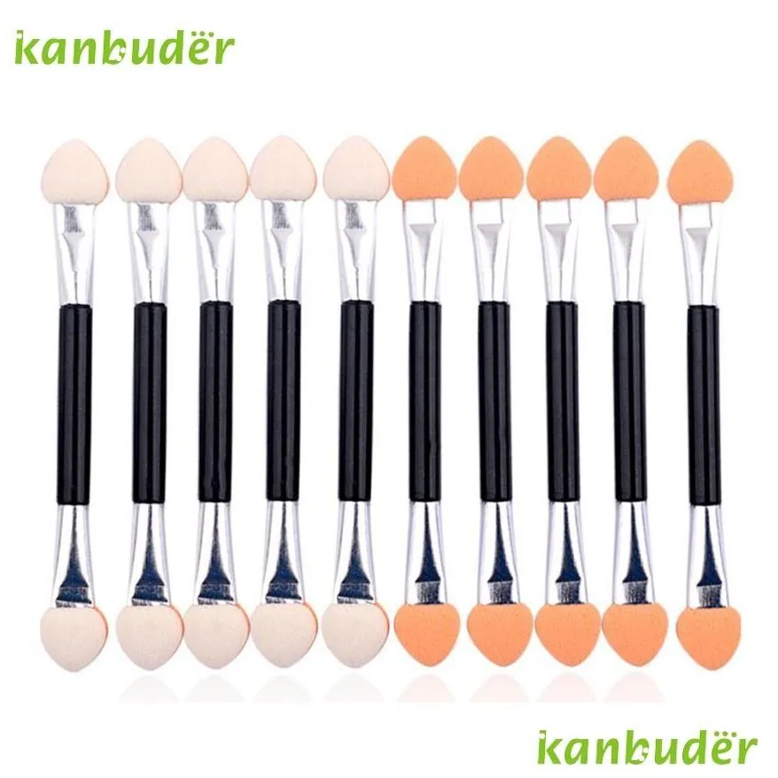 Wholesale KANBUDER FeatheringWomen 10PCS Sponge Nail Art Glitter Powder Brush Siick Multifunctional Eye Shadow Brush Nails Manicure