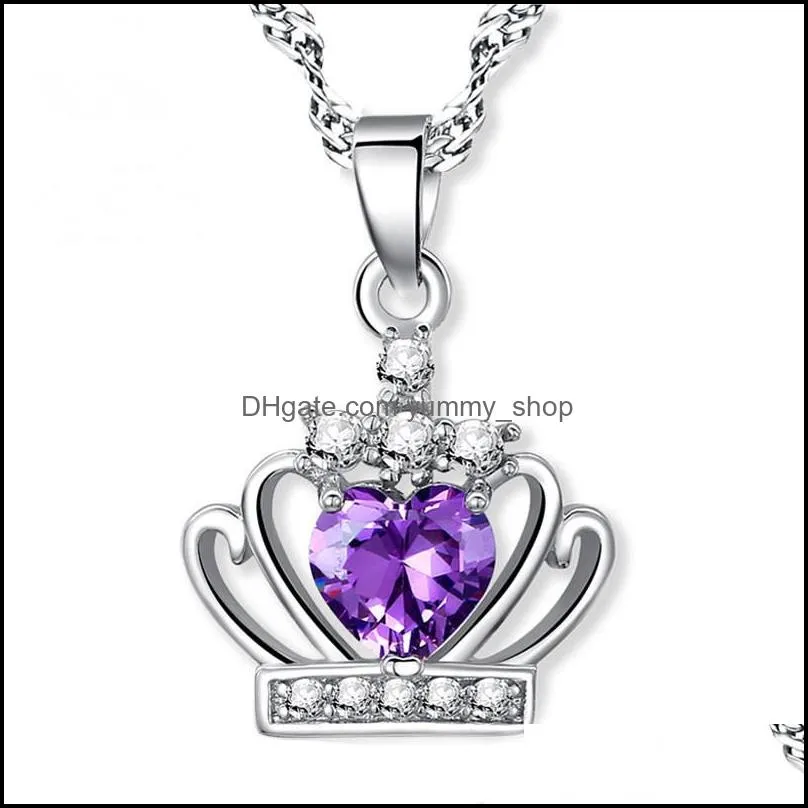 pretty necklaces pendants personalized crystal waterdop pendant for necklace amethyst charm jewelry high quality crystal necklaces