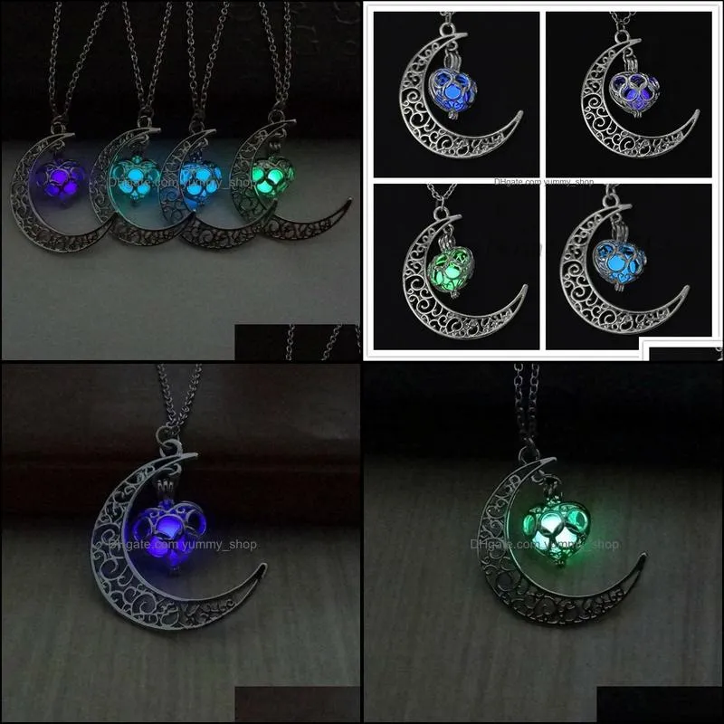 glowing in the dark pendant necklaces choker necklace collares jewelry