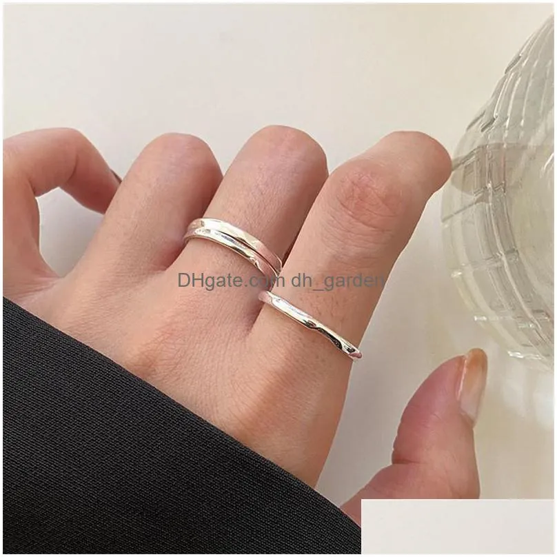 cluster rings minimalist real 925 sterling silver for women accessories trendy geometric womans ring finger fine jewelry 2021