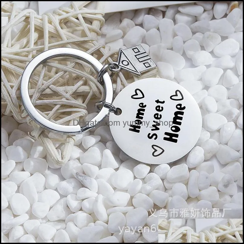 family key chain home sweet party favor european and american style pendant manufacturer direct sales wholesale