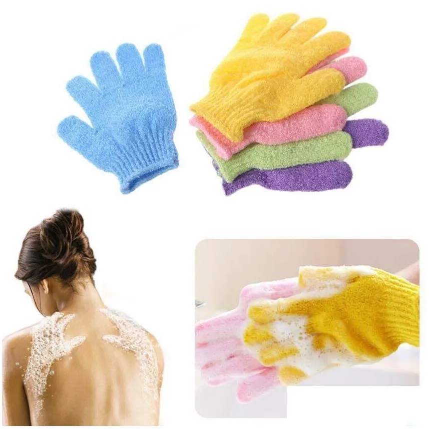 skin bath shower wash cloth shower scrubber back scrub exfoliating body massage sponge bath gloves moisturizing spa skin cloth fy7324