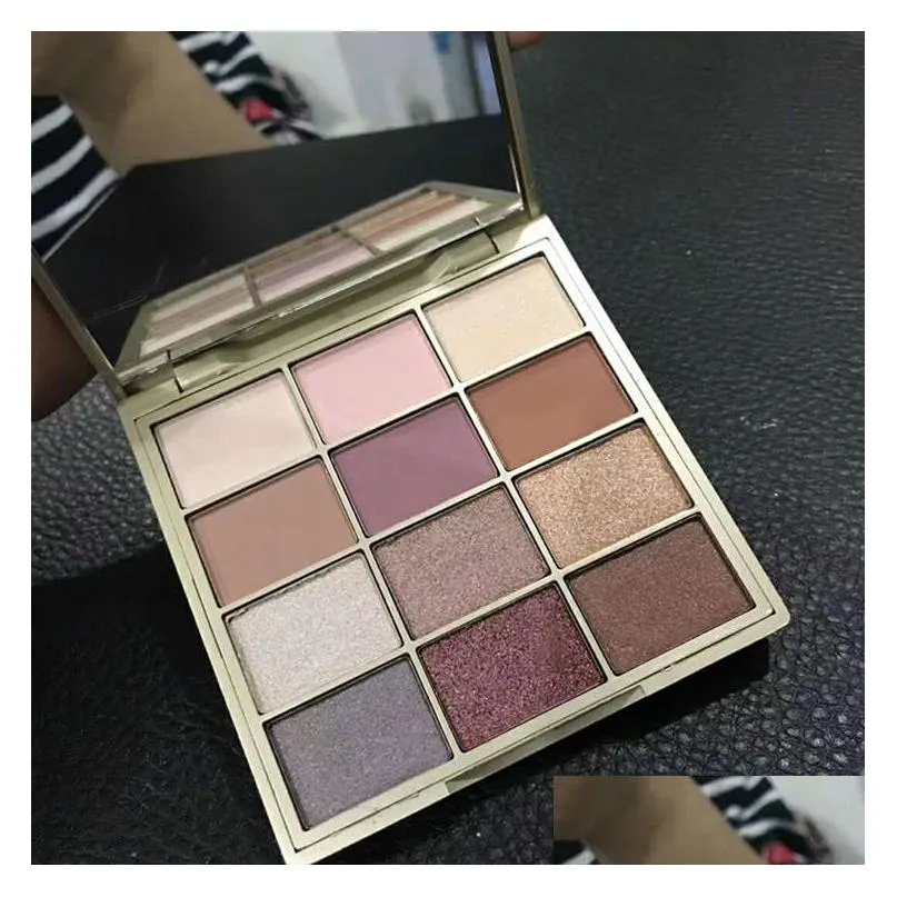 drop in stock cosmetics matte n metal eyeshadow palette 12 color makeup eye shadow pigmented powder 