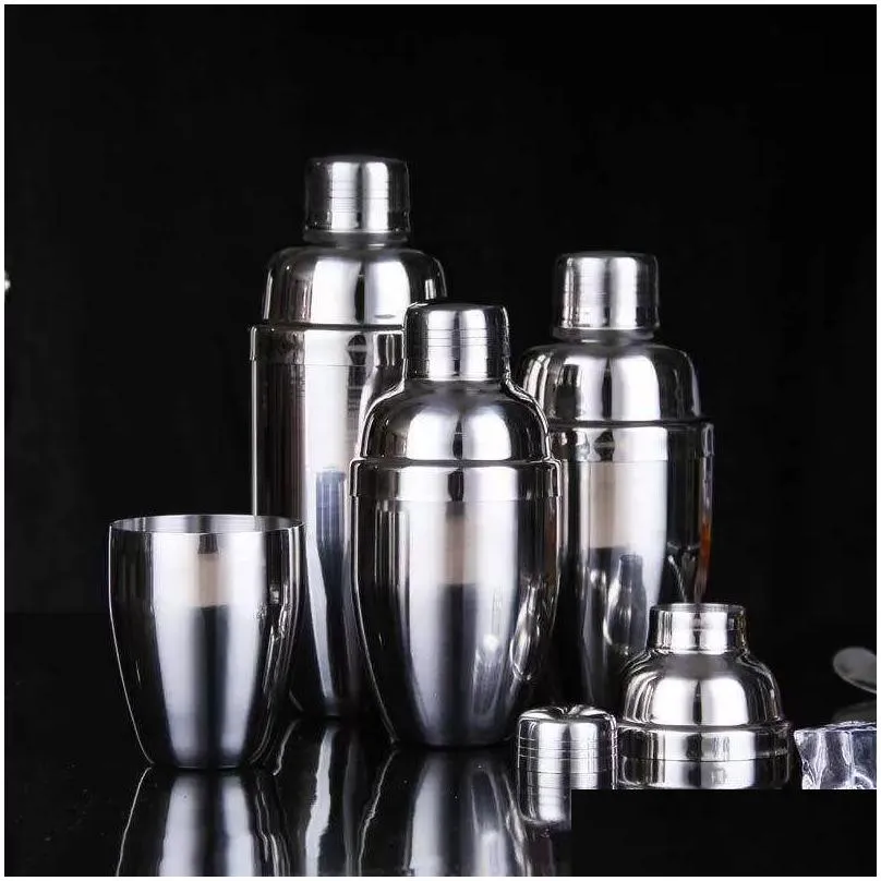 stainless steel shaker wine cocktail shaker mixer wine martini drinking boston style shaker party bar tool 12oz 18oz