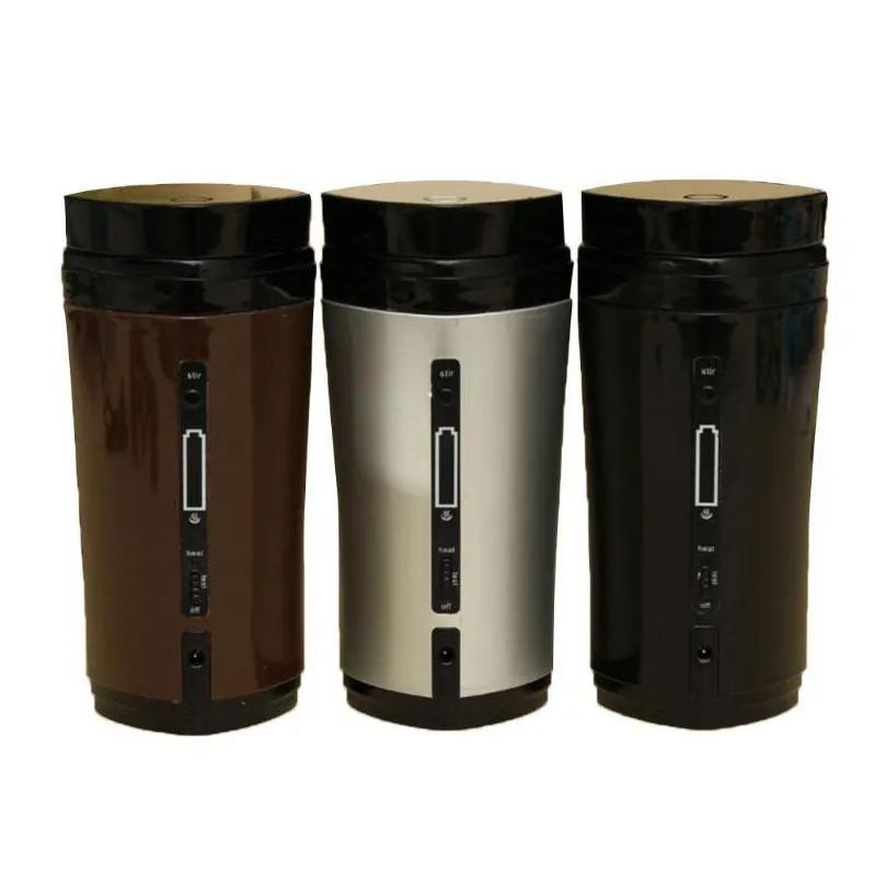 water bottles portable automatic coffee stirring cup rechargeable insulation usb heating
