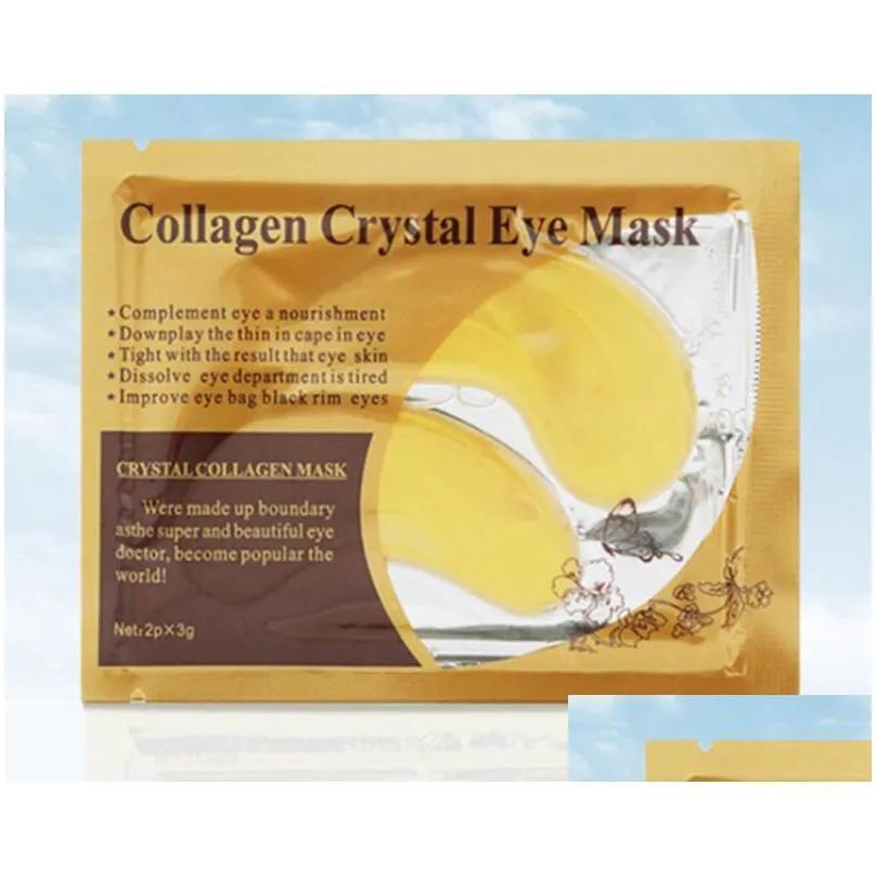 epack black crystal collagen gold powder eye facial mask crystal facial mask moisturizing antiaging face mask fast