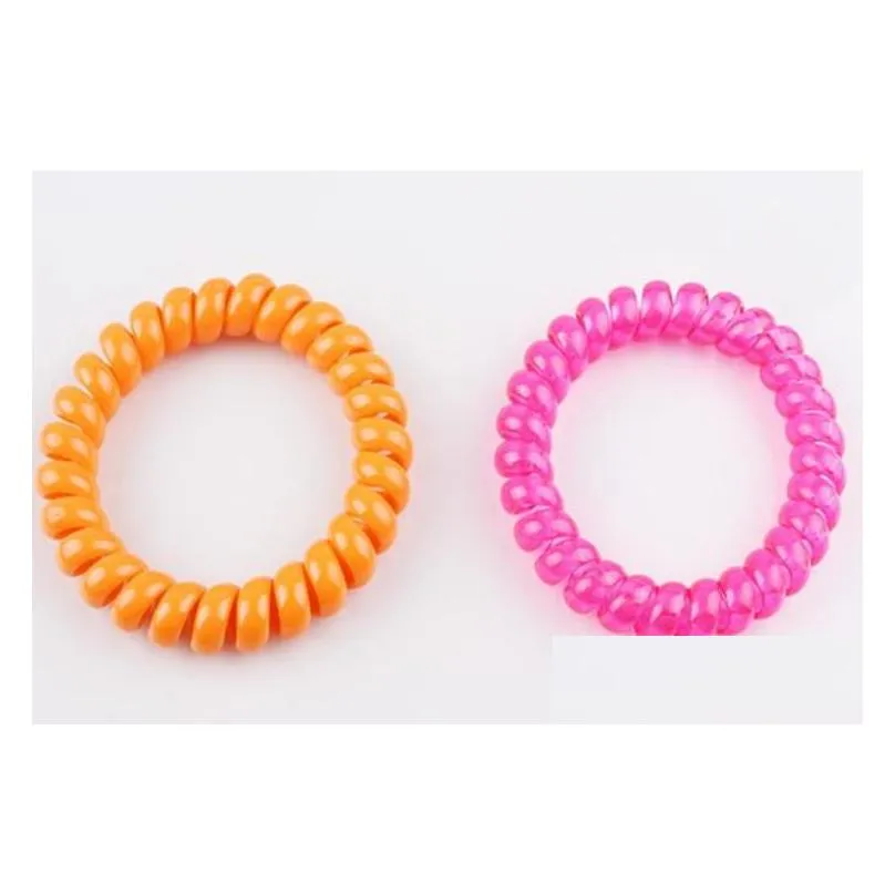 drop 5.5cm candy colored telephone line gum elastic ties wear hair ring elastic hair bands/hair ties/hair ring/hair wear