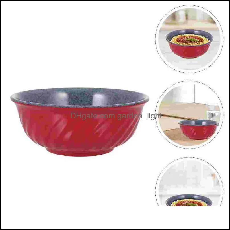 bowls 1pc modern japanese salad bowl creative noodle portable soup red