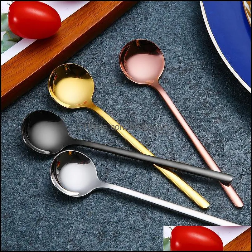  s mini coffee spoon stainless steel tea spoon gold stirring teaspoon bar restaurant kitchen supplies christmas birthday party 374