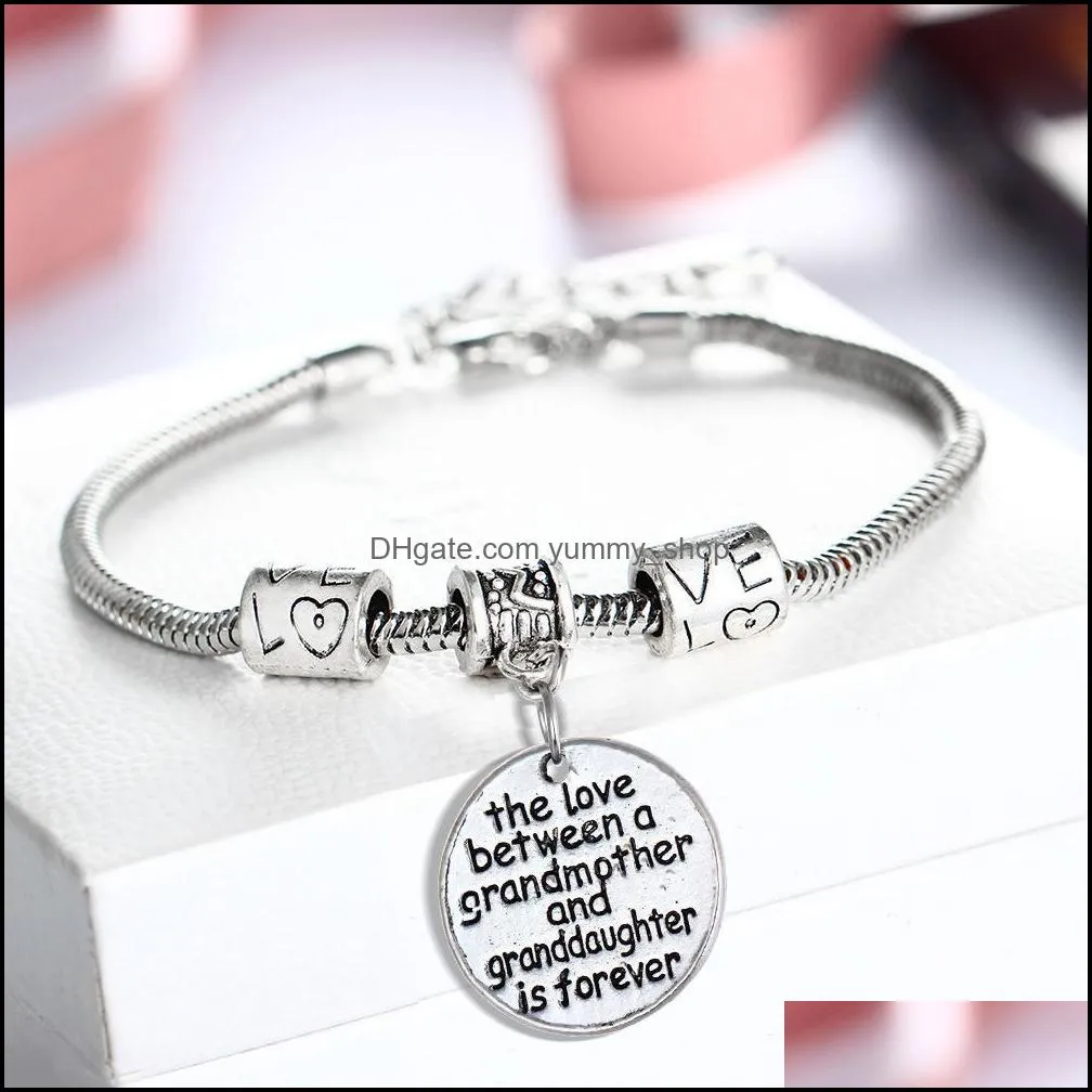 bracelet wholesale love heart perfect for christmas birthdays sister mom clear charm bracelet