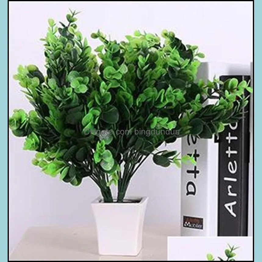 decorative flowers artificials boxwood stems artificial greenery stem plants uv resistant fake plant farmhouse home garden wedding pati 401