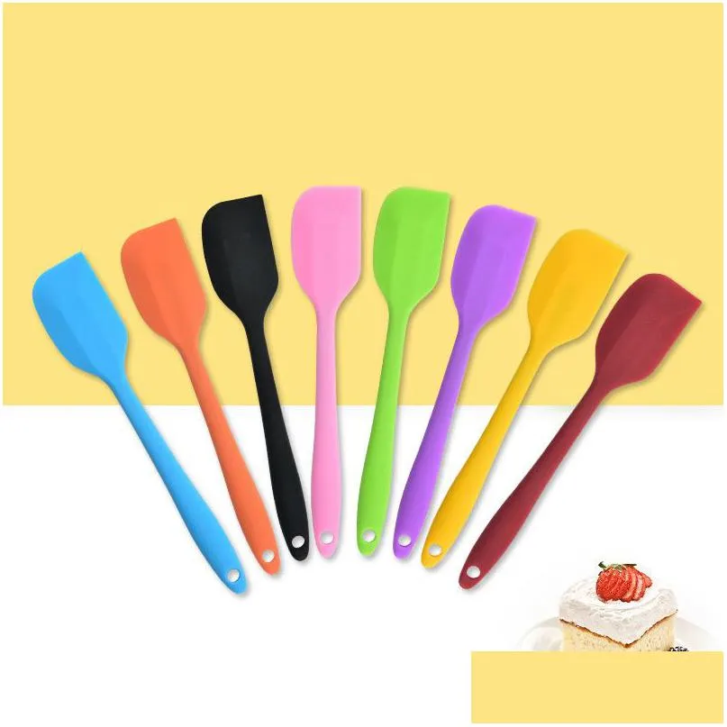 kitchen silicone cream butter cake spatula batter scraper brush butter mixer cake brushes baking tool kitchenware tools