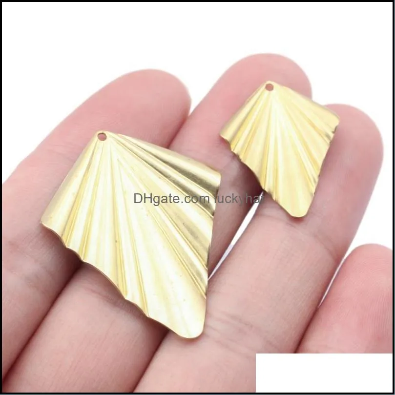 charms raw brass geometric rhombus unusual earrings pendants diy accessories for handmade necklace hanging jewelry making crafts