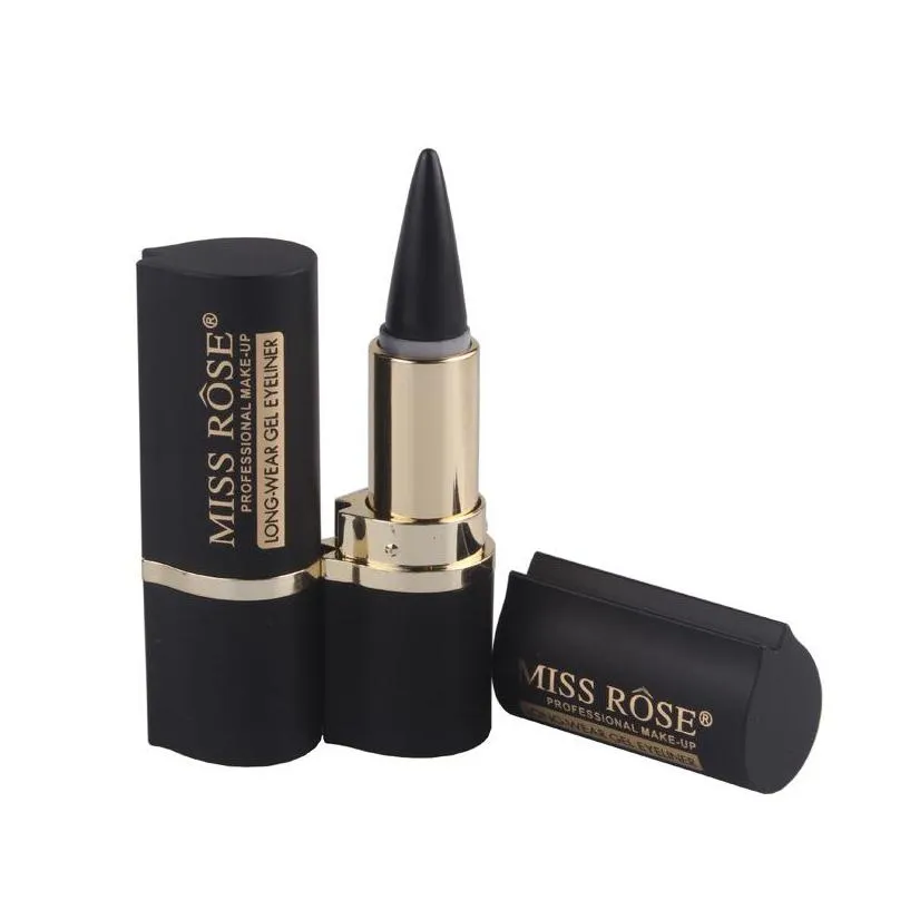 drop miss rose professional eyeliner cream long wear gel eyeliner pen matte natural quick dry liner make up