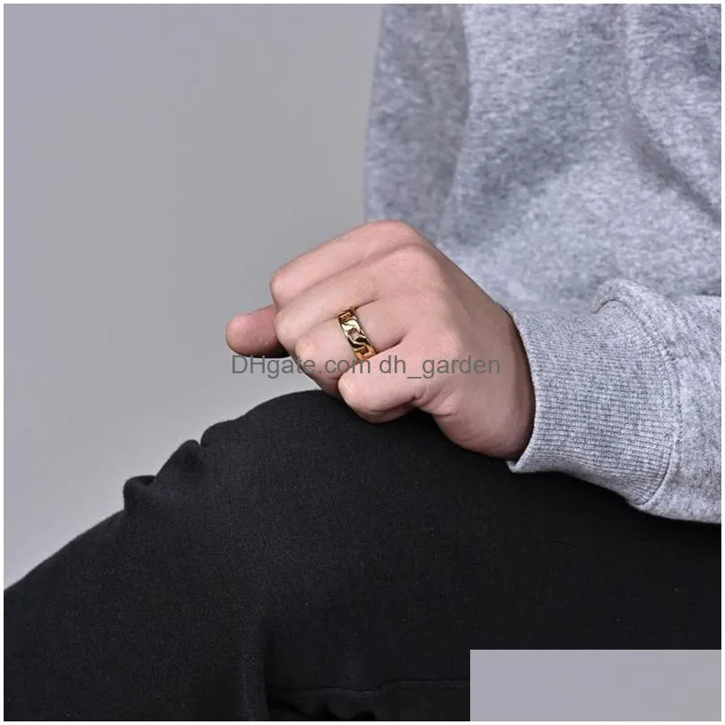 cluster rings unisex ring smooth surface twist simple women men finger