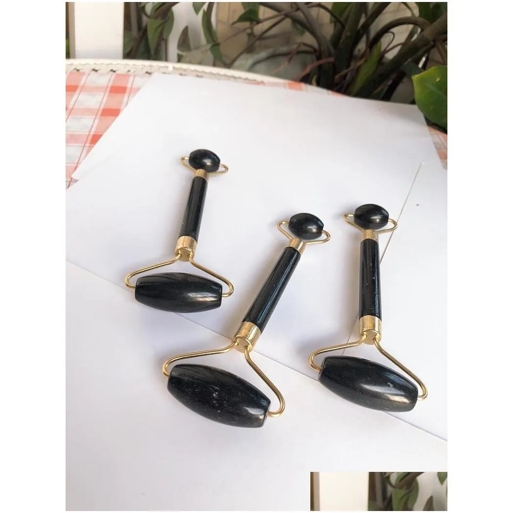 natural stone portable pratical jade facial massage roller healthy face body head foot nature beauty tools