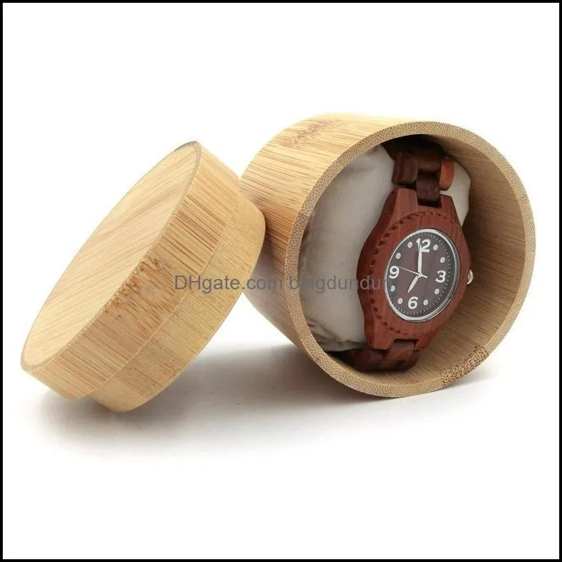 natural bamboo box wristwatch jewelry wooden box men wristwatch holder collection box jewelry display storage case