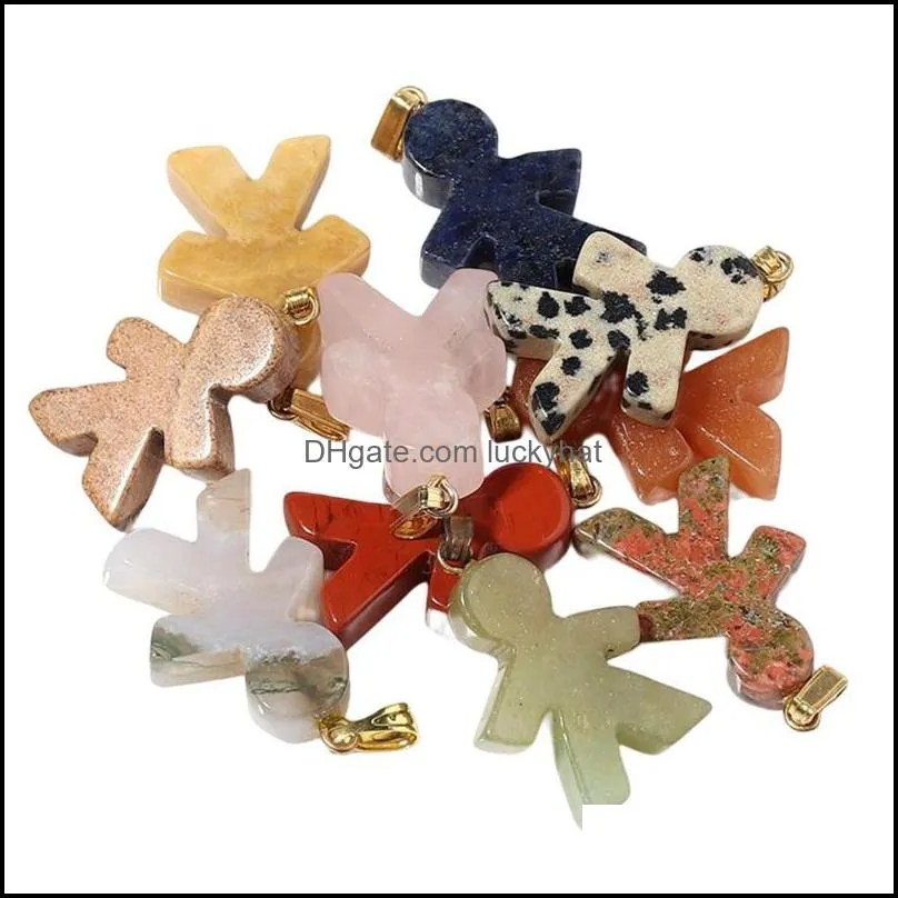 charms pieces natural stone pendants for jewelry making bracelet craft diy necklace charmscharms