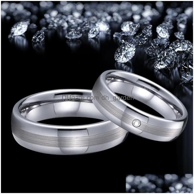 cluster rings ring for male tungsten wedding bands silver color love alliance fashion jewelry gents finger couples