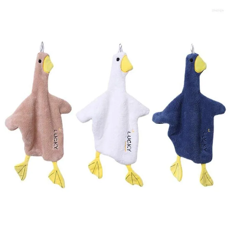 towel korean lovely duck hand towels kitchen bathroom soft quick dry absorbent household hanging wash hands