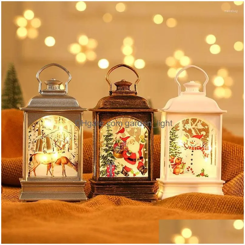 christmas decorations decorative snow globe lantern led hanging xmas decoration for home decor