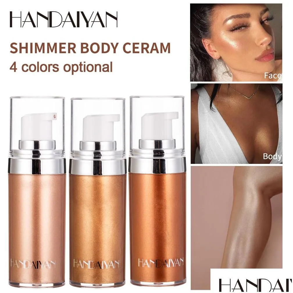 drop 2019 handaiyan shimmer body cream for any part hilights 20ml 4 colors in stock